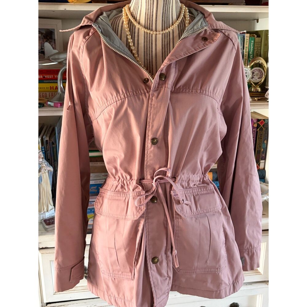 Vintage Authentic Woolrich 80's Timeless Anorak Utility Zippered Hood Rain Coat